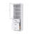 20 Inch Bath Storage Glass Cabinet  in White-1627626300-1627626302