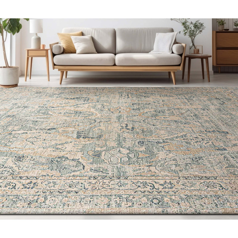 Tapis en laine noué à la main, Rectangle 12 pi x 15 pi
