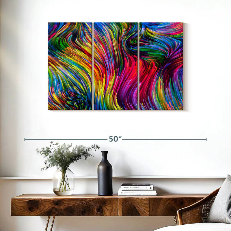 Avery Colors In Motion Abstract, H 24 po x l 38 po