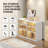 3-Tier Clear Collapsible Shoe Storage Cabinet With Doors - Fits Up To 12 Pairs