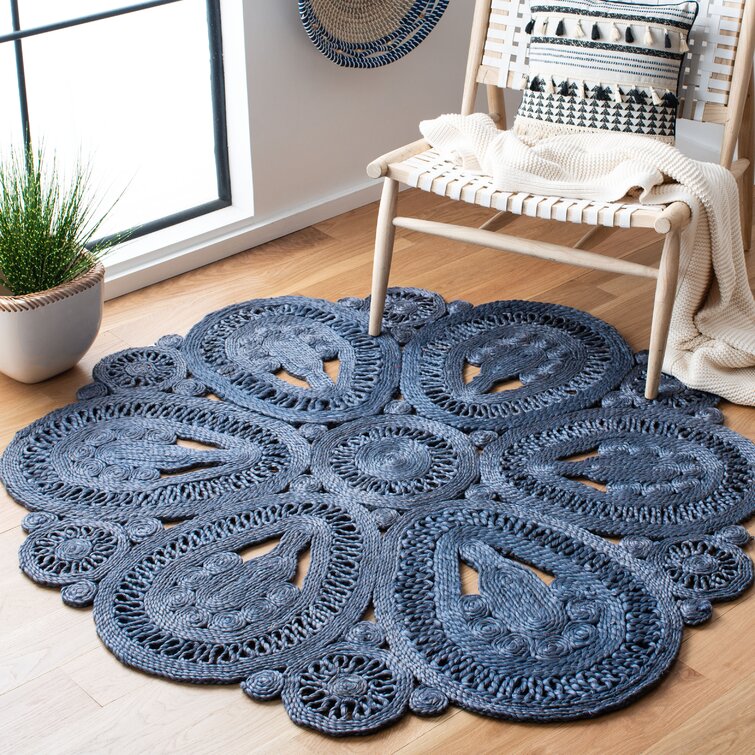 Crochet Jute Rug, Circles Rug, Jute Rug, Handmade, Round Jute Rug