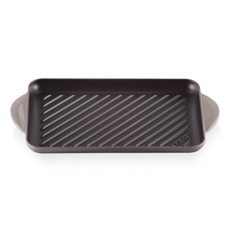 Le Creuset Cast Iron Rectangular Grill 32cm, Flint