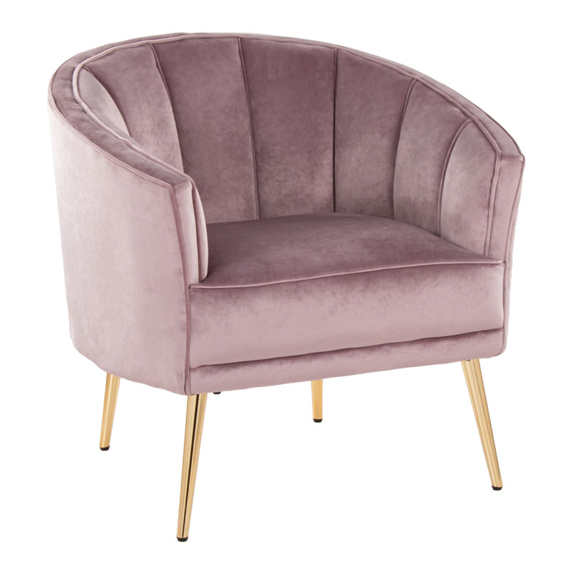 Chaise d'appoint Tania Contemporary / Glam, Rose