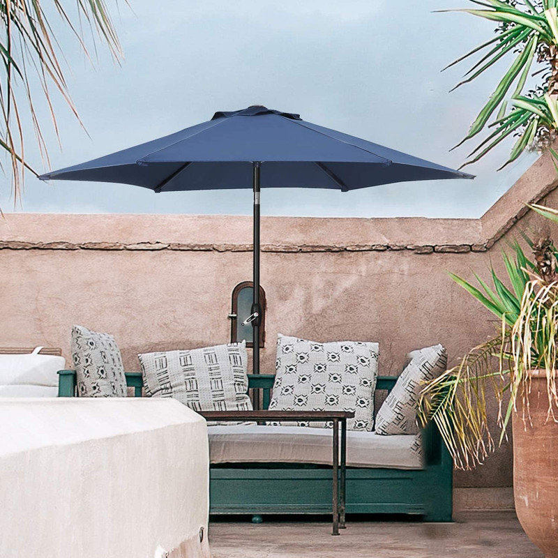 Arlmont & Co. 9FT Patio Umbrella Outdoor Table Umbrella,Market Umbrella ...