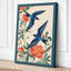 Kingfishers in Bloom Botanical - Wrapped Canvas-1552311307-1552311314
