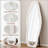 Full Length Mirror With Flannel Wrapped Wooden Frame, Irregular Wavy Design For Modern And Elegant Home Decor-738427416