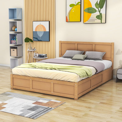 Amitai 2 Drawers Wood Platform Bed with Underneath Storage -  Red Barrel StudioÂ®, 4103EA002B50415D97B56406783DBA41