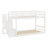 Twin Over Twin Wooden Bunk Bed With Storage Compartments-792959463