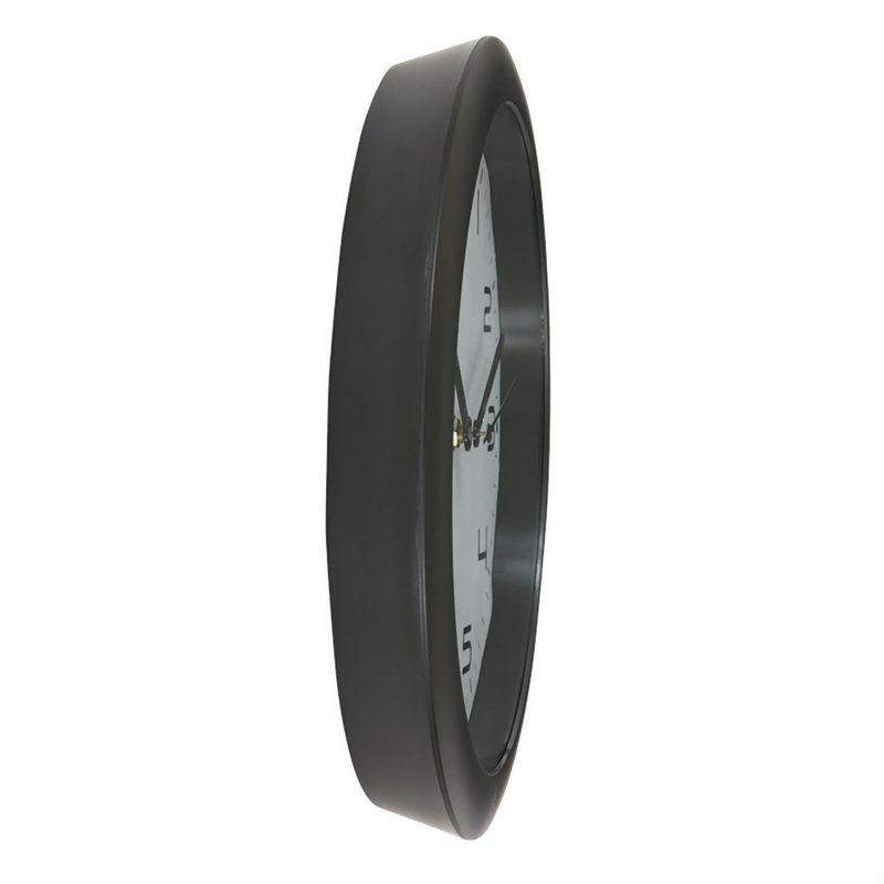 Medium Black and White Quartz Silent Wall Clock