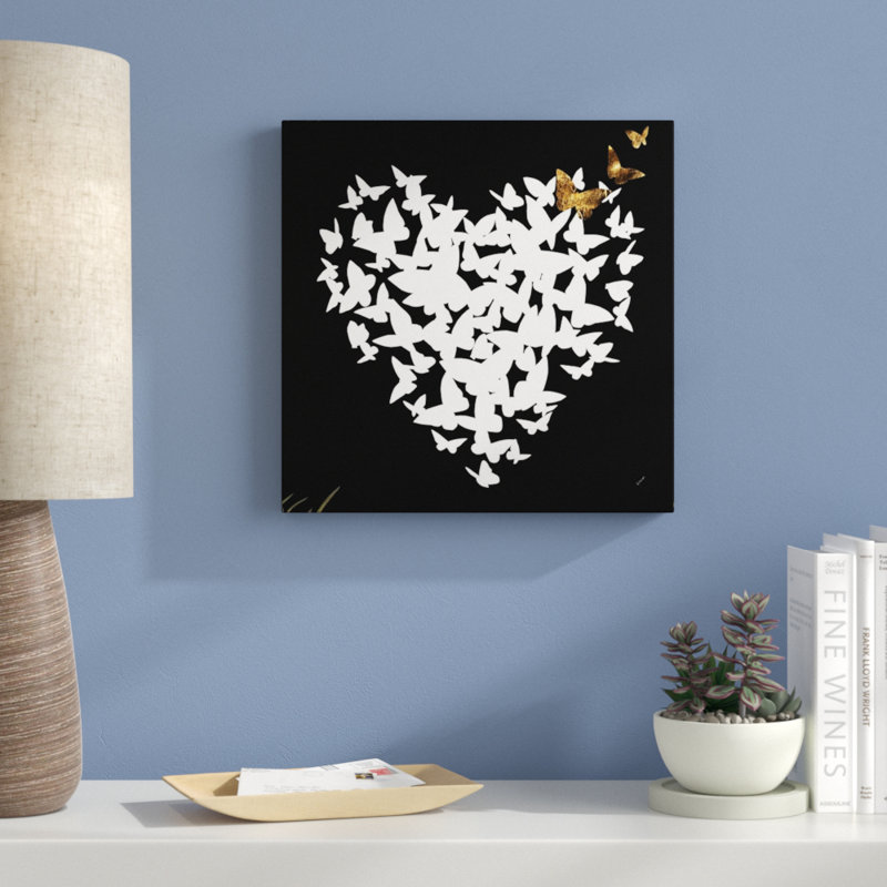 « cardiaque aflutter i », impression sur toile, Toile tendue, H 16 po x l 16 po x p 1,25 po