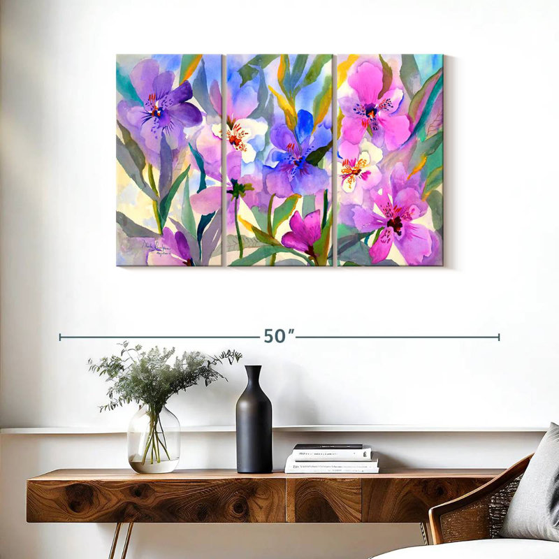 Harnek Iris Fields, 24" H x 38" W