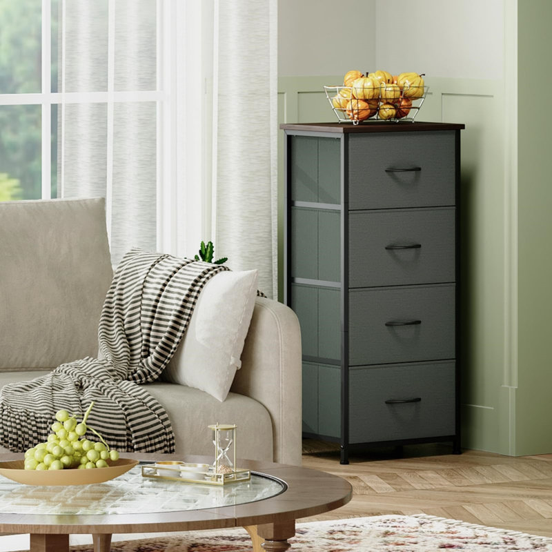 Bedside Table, Grey