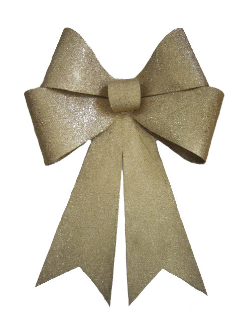 Nœud à paillettes de 30 pouces, Doré
