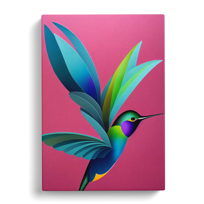 Hirsh Hummingbird Modern Vol.2 - Wrapped Canvas Print, 50cm H x 35cm W x 3cm D