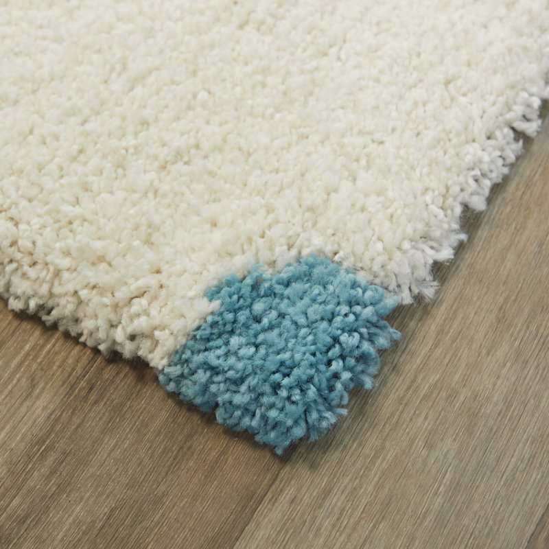 Primland Cloud Shag Area Rug, Rectangle 5'3" x 7', Blue
