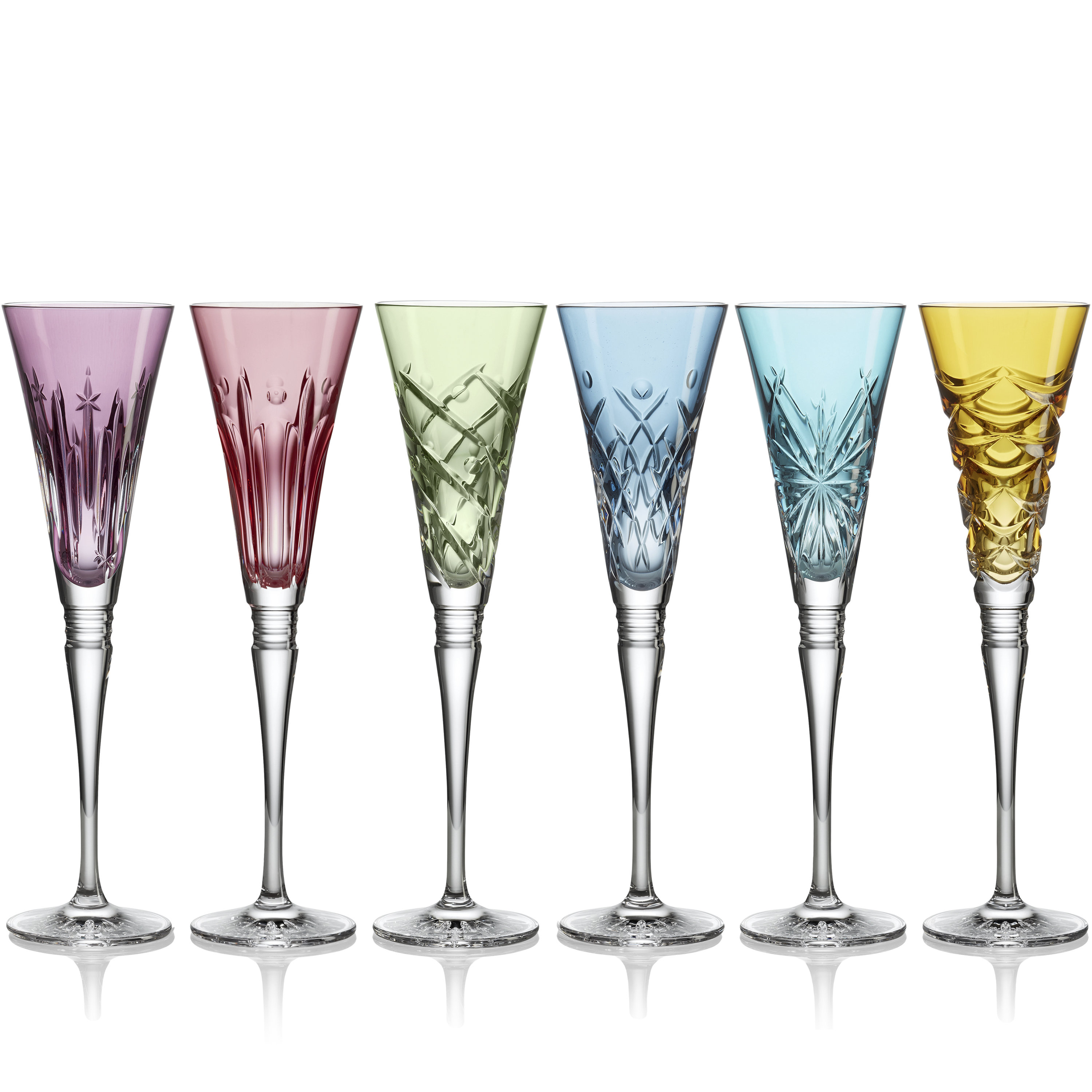 Waterford Crystal Winter Wonders Champagne Flutes, Set of 6