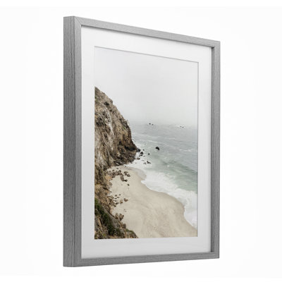 Big Sur Coast Viewpoint Framed Print Under Glass, design by Sisi and Seb