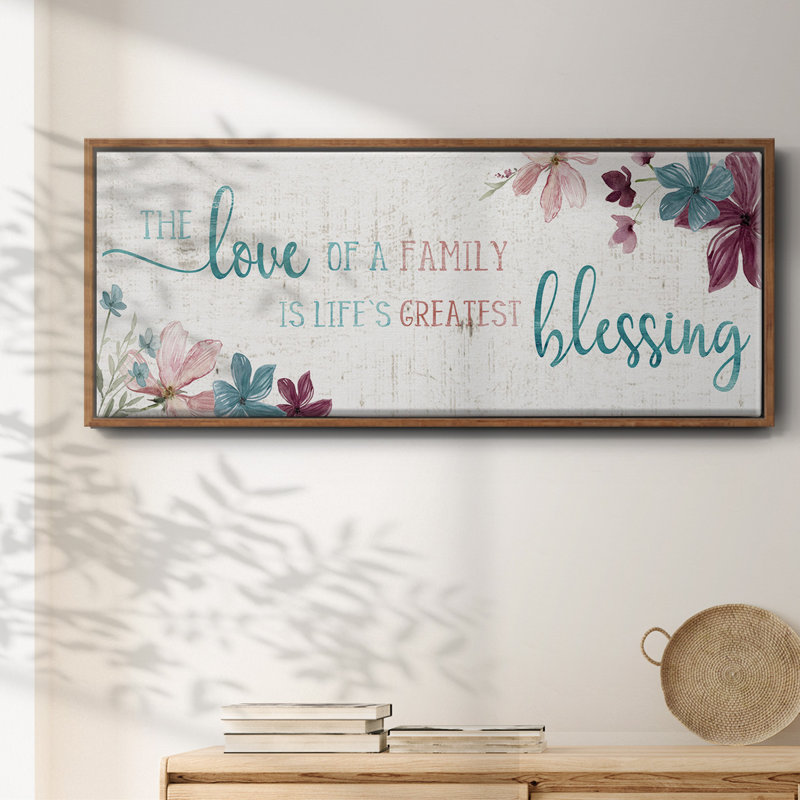 Life's Greatest- Framed Canvas, 24" H x 60" W