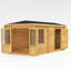 Mercia 16ft x 10ft Corner Lodge Plus Log Cabin With Side Shed-971688796