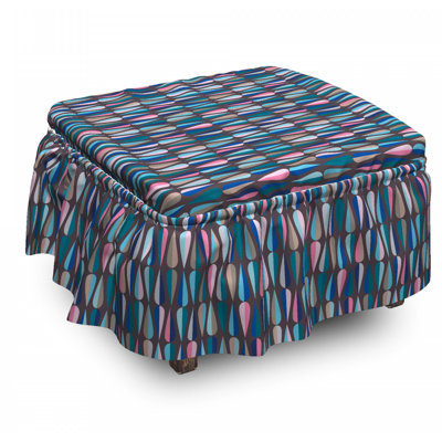 Box Cushion Ottoman Slipcover