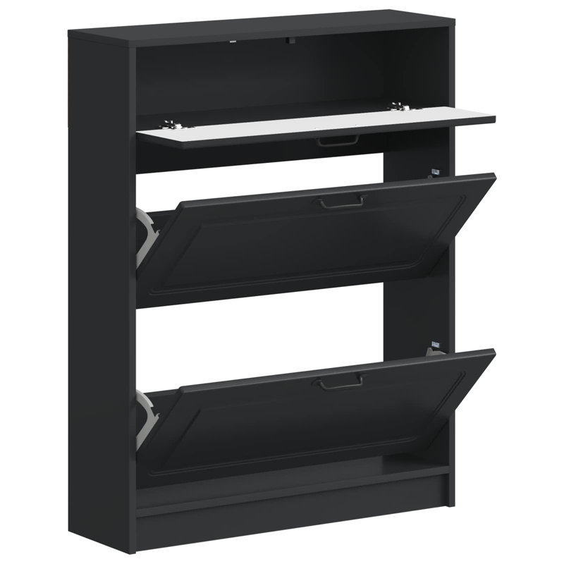 Flip Down Shoe Storage, Black