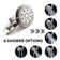 Classic High Pressure Single Handle 6-Spray Patterns Rain Shower Head With Handheld Shower (Valve Included)