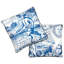 Modern Toile Square Cotton Pillow Cover & Insert