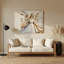 Art mural en métal gris ange de Noël-1460841601
