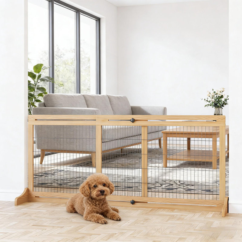 Large barrière pour animaux, barrière pour animaux en bois, barrière pour animaux autoportante pour votre maison