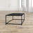 Weidler Coffee Table- Black Metal Miley Coffee Table – Modern Rectangle Metal Accent Table for Living Room, Contemporary Minimalist Center Table - Black Coffee Table-1629812549