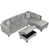 Velours gris velours est en rupture de stock