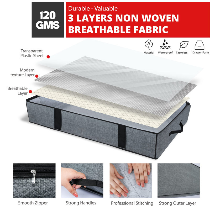 Latitude Run Fabric Storage Bag