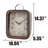 Large Square Plain Metal Desktop Clock