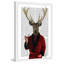 Bradner 'Deer in Smoking Jacket' Framed Painting Print-1700102081