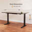Bureau debout ergonomique réglable en hauteur avec tiroir et crochets Ashya-1415804231-1415848932