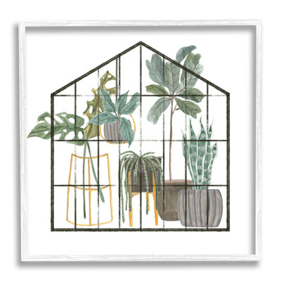 Illustration moderne d'une serre moderne