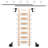 Maple 8.06' 7-Step Wood Removable Sunburst Wheel Ladder-91905158