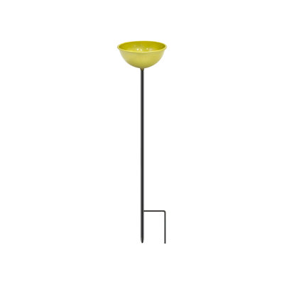 Bird Bath Metal Flower Garden Stake Bird Bath Outdoor Handmade Yard Art Bird Feeder Bowl Pollinator Watering Station For Butterflies  Decorative Ornament Gift