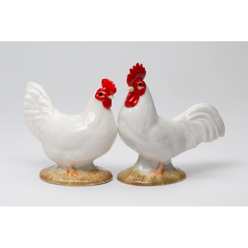 White Rooster Salt And Pepper