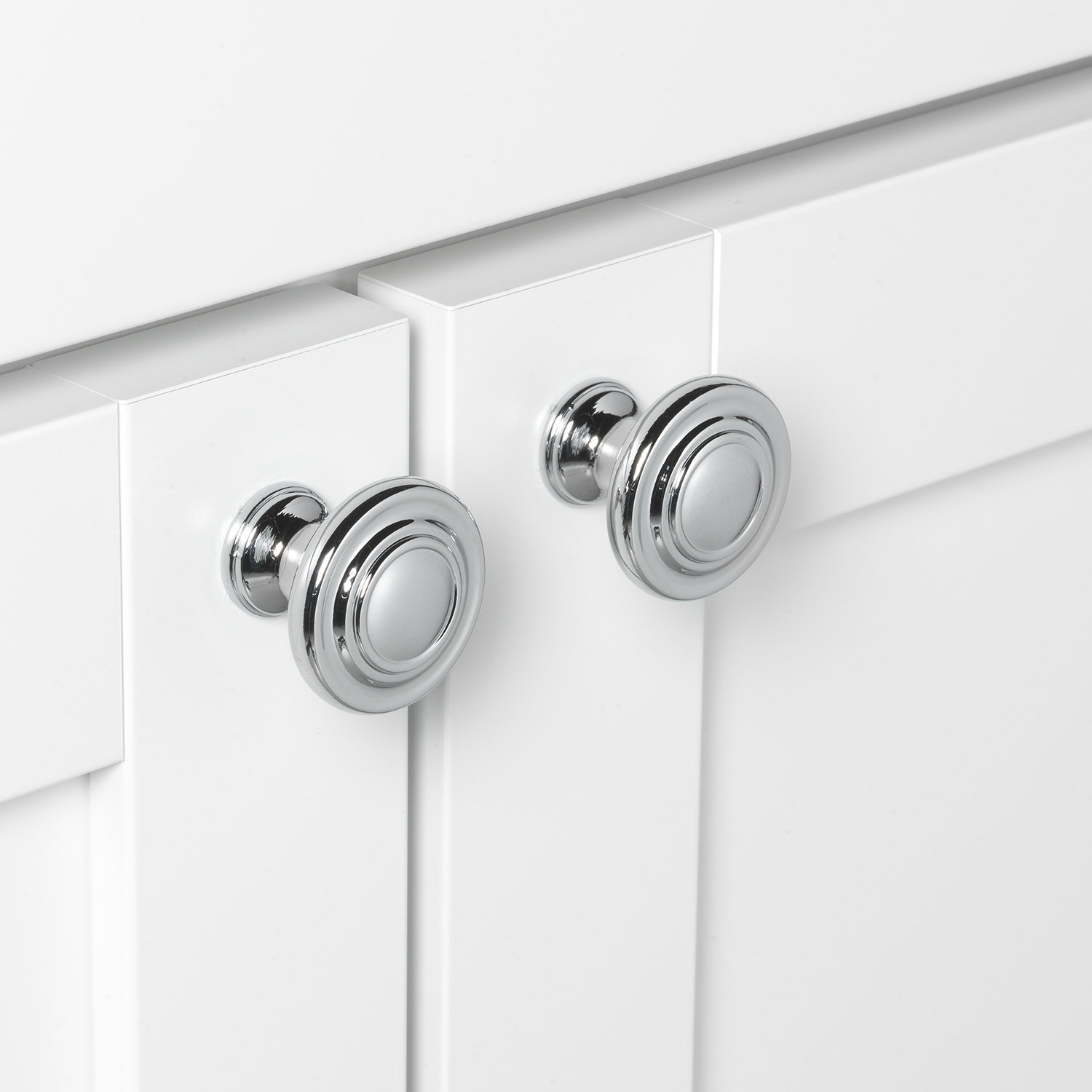 Classic Mushroom Cabinet Knob, Polished Chrome