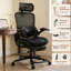 Chaise de bureau ergonomique noire Cablady-1558858988