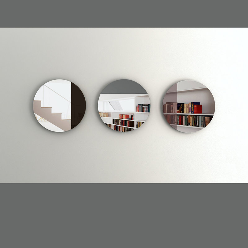 Folkert Accent Mirror, Black, 58cm H x 58cm W