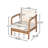 Christopher Knight Home 28" W x 31.5" D x 25.75" H Solid Wood Outdoor Lounge Chair with Woven Backrest