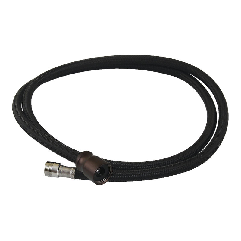 Boyau d'arrosage en nickel noir LSSPRHOSE598C de 59 po Kingston pour robinet de cuisine, nickel brossé, Bronze huilé