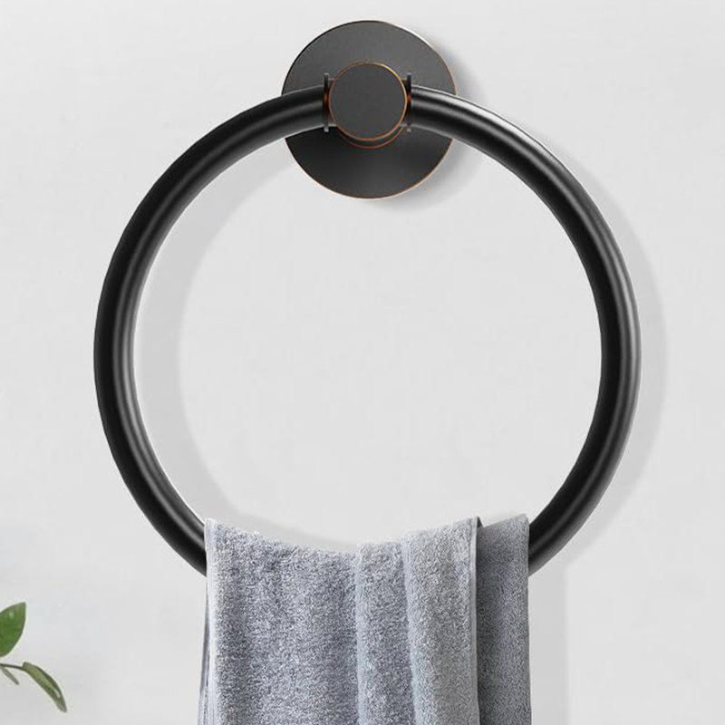 Anneau à serviettes mural - Acier inoxydable SUS 304 - Robuste, Bronze huilé