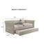 Lit de jour de style transitionnel 1pc-2049024392