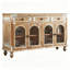 Buffet moderne de 60 po, armoire de rangement avec pieds en bois massif, tablettes pour la cuisine, la salle à manger et le salon-2094098135