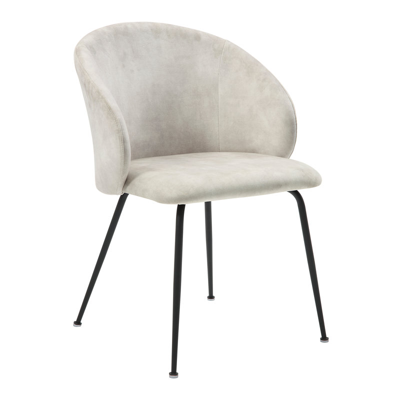 Ensemble de chaises d'appoint en velours 2 pièces, Beige