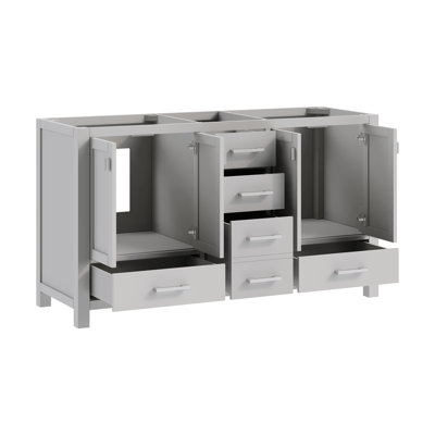 Modero 60" Double Bathroom Vanity with Top