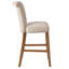 Tabouret de bar d'une hauteur de 43,66 po avec finition en bois - Détails élégants classiques et élégants à l'encre de lierre pour améliorer votre maison